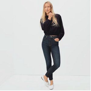 Everlane Authentic Stretch High-Rise Skinny Jean in Deep Indigo